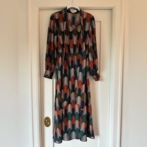 Molly Bracken Multicolor Long Sleeve Dress